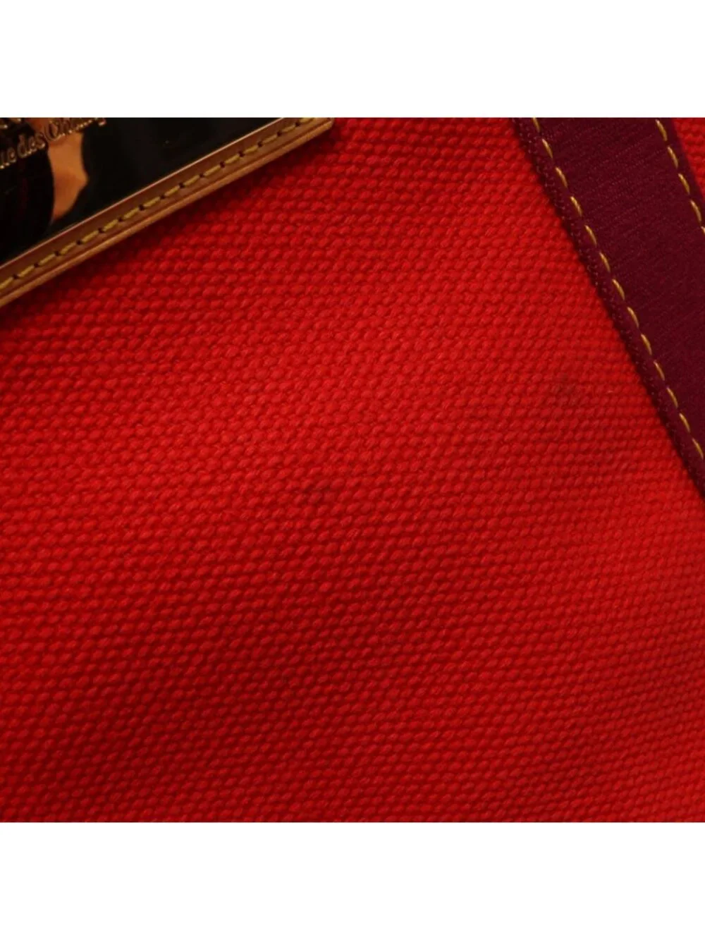 Louis Vuitton Boston Bag Sac Weekend Rouge Canvas